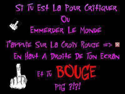 pour les fouteur de merde